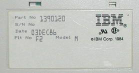 1986年12月製のラベル